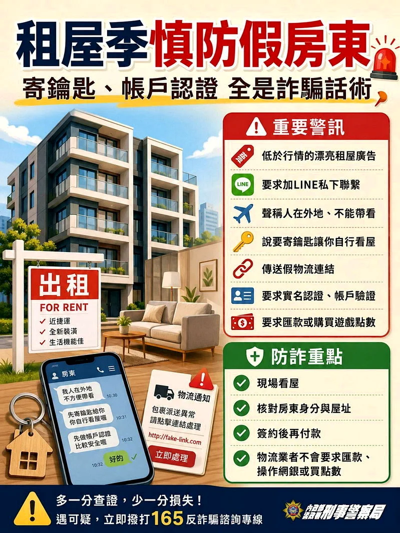 校外租賃防詐訊息1
