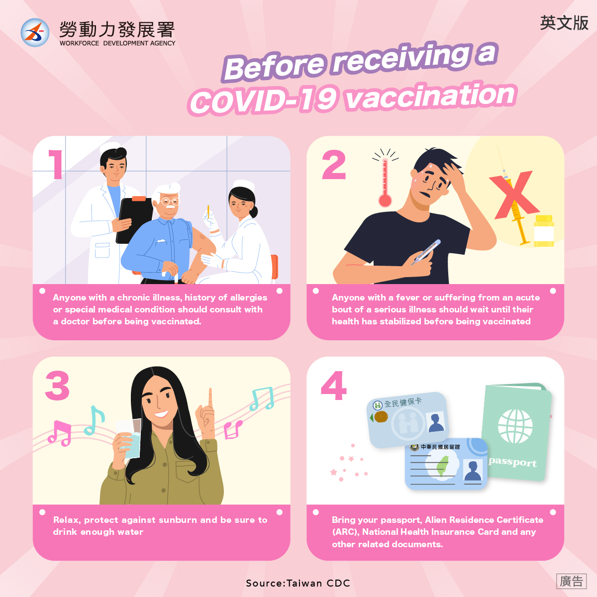 Before your COVID-19 vaccination